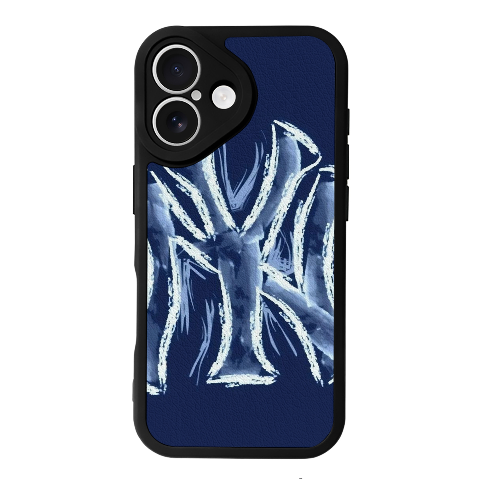 New York Yankees 137 IPhone 16 Silicone Leather Case – UV Print, Lambskin Texture – Perfect Fit, Wireless Charging Compatible, Scratch Resistant, Precise Cutouts – Stylish Protection For IPhone 16